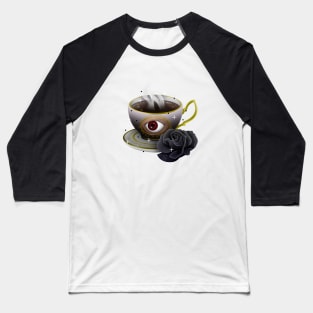 Black Rose Tea Baseball T-Shirt